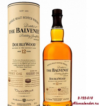 Balvenie TripleCask 43% (Шотландия) Односолодовый, 12 лет выдержки. 1000мл. - 2500